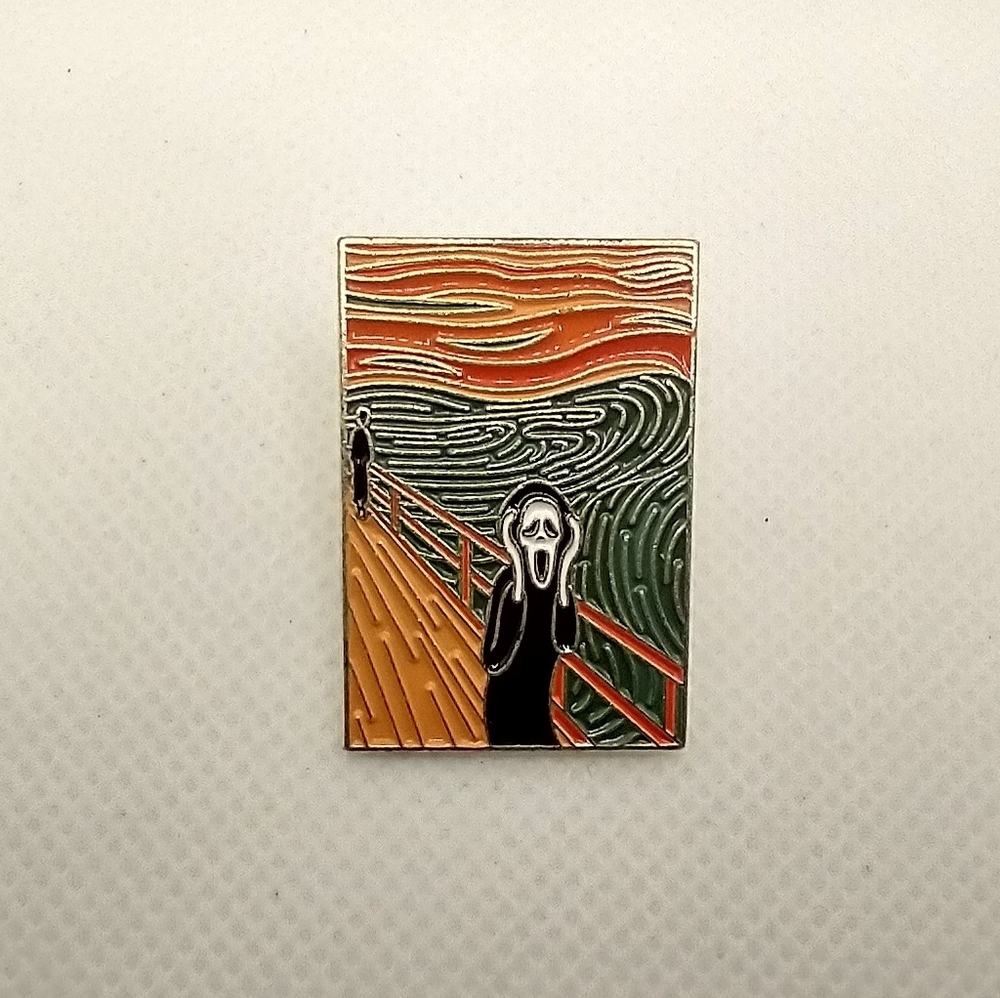 🧁 3/$30 The Scream Ghostface Mashup Enamel Pin NEW